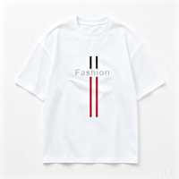 T-shirt en coton délavé vintage 230GSM pour homme, coupe oversize, impression personnalisée, style streetwear rétro