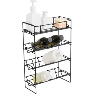 Cross-border Household Modern Hotel Bathroom Storage Rack Diagonally Placed <b>Vanity</b> Rack Zinc Alloy Punch-Free Countertop Mounted - Product Image 1