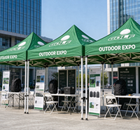 Tente ignifuge pour salon professionnel, structure en acier, auvent commercial pour événements, foires et expositions en extérieur