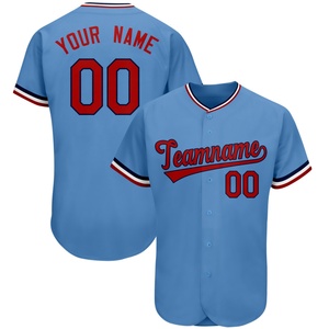 Cárdigan Personalizado Estilo Jersey de Béisbol con Cuello en V, 100% Poliéster, Botones, Nombre del Equipo y Número Impresos, Colores Personalizables, Verano - Product Image 4