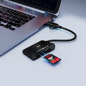 USB <strong>3</strong>.0 <strong>3</strong>-<strong>in</strong>-1 Memory Card Reader High Speed Multi Slot Card Adapter for <strong>SD</strong> TF Micro <strong>SD</strong> Micro SDHC Micro SDXC CF Cards - Product Image 5