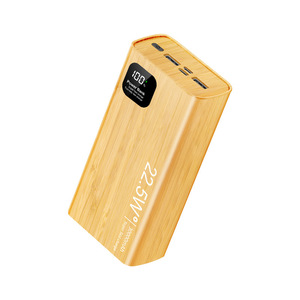 พาวเวอร์แบงค์ลายไม้ไผ่ 30000mAh 22.5W หน้าจอดิจิตอล ไฟคู่ พร้อมไฟฉาย LED - Product Image 4