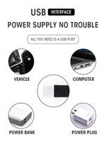 Projecteur Led fluo alimentée par USB, luminaire décoratif d'intérieur, lumière d'ambiance, idéal pour une voiture ou un toit