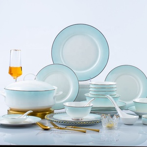 European-style Gold-edged Bone China Tableware for Household Use - Product Image 1