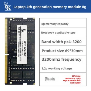 Thương hiệu mới 4th Gen DDR4 2666 MHz 32GB máy tính xách tay mô-đun 8G + 2400 MHz 16GB 8G + 2133 MHz 16GB 8G + 2400 MHz 8G 8G + 2133 MHz 2133 Mhz 4G - Product Image 6