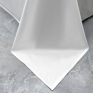 호텔 화이트 코튼 침구 이불 세트 퀸 킹 사이즈 럭셔리 침대 시트 호텔 컬렉션 침구 - Product Image 6