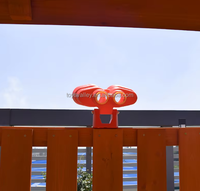 Maison de jeu double étage en bois classique de haute qualité pour enfants, avec toboggan télescopique et bac à sable, pour les 4-9 mois, Shandong