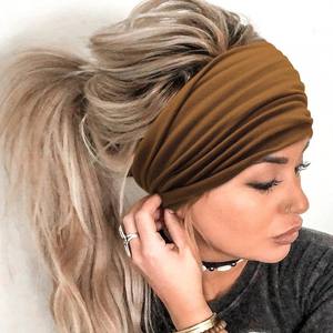 Diadema Africana grande Bohemia para mujer, diadema ancha de moda para deportes, correr, para cabello grueso, accesorios elegantes para el cabello - Product Image 4