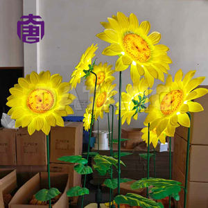 Luces Decorativas Impermeables IP65 con Diseño de Girasol, Lámparas Artísticas para Paisajes, Parques y Celebraciones Festivas - Product Image 2