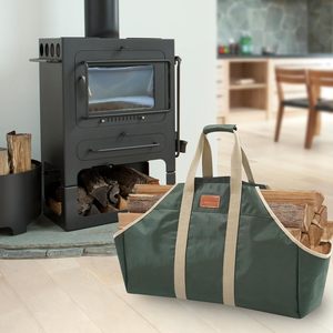 Échantillon gratuit Sac de transport en bois fabriqué en usine pour le stockage avec sac de transport pour bois de chauffage pour le camping en plein air - Product Image 4