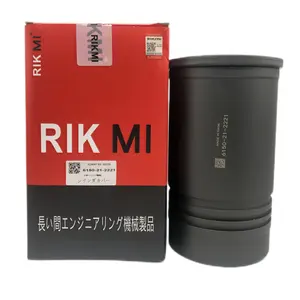 Rikmi Haute Qualité moteur cylindre liner kit pour Komatsu 6D125 moteur pelle kit de réparation 6150-21-2221