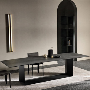 Mesas <span class=keywords><strong>De</strong></span> Comedor, meubles italiens <span class=keywords><strong>de</strong></span> salle à manger complets <span class=keywords><strong>de</strong></span> luxe et modernes à 6 seuils, table <span class=keywords><strong>de</strong></span> salle à manger avec dessus en marbre et 8 places - Product Image 2