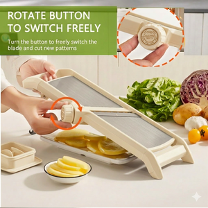 Utensilios de Cocina Premium LOVFE, Cortador y Rebanador Manual de Frutas y Verduras de Acero Inoxidable, Rebanador Mandolina - Product Image 3