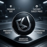 Badges de voiture en plastique de haute qualité, emblèmes de logo automobile, conception personnalisée, prix d'usine, frais de moule uniques