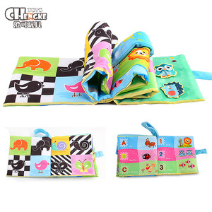 Libri in stoffa 3D per bambini Xinhen Foreign Trade, giocattoli per la prima educazione, immagini di riconoscimento, colori degli animali, numeri, inglese - Product Image 5