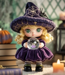 Vinyl mặt đồ chơi sang trọng tùy chỉnh nhồi <span class=keywords><strong>Plush</strong></span> Búp bê đồ chơi nhà sản xuất cuốn sách ma thuật phù thủy búp bê IP hợp thời trang đồ chơi công ty hoạt động Quà Tặng - Product Image 3