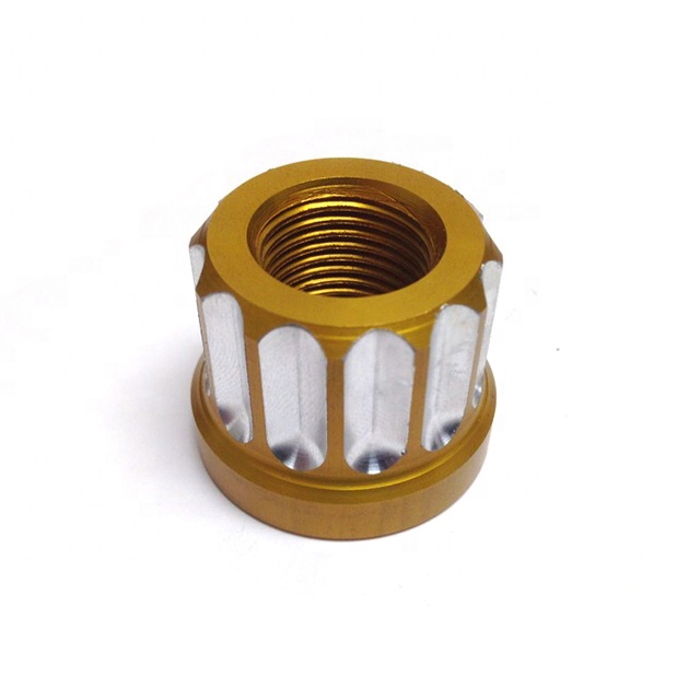 CNC обработанная 5/8-18 Резьбовая Гайка 12 точечная заготовка 7075 алюминиевая Зажимная гайка