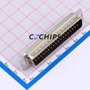 D-SUB-37M-HJBJ D-Sub/VGA Connector Through hole Component (THT) Connector ( Total Number of PINs: 37P ) - Product Image 1