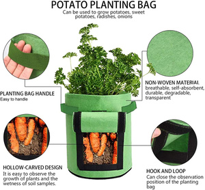 Sacs de culture pour plantes de jardin et de maison, très demandés, pots à fraises, conteneurs de culture de légumes, seaux de plantation <span class=keywords><strong>en</strong></span> feutre non tissé - Product Image 3