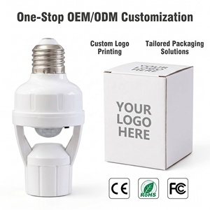 Lámpara con Sensor Infrarrojo para Detección Humana, Bombilla LED <span class=keywords><strong>E27</strong></span>, Portalámparas con Interruptor Inteligente Ajustable con Retardo para Pasillo del Hogar - Product Image 2