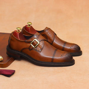 Nouvelle Tendance – Chaussures Homme en Cuir Véritable Brillant, Style Britannique Sportif Décontracté, à Enfiler, Légères, Antidérapantes et Respirantes pour l'Automne - Product Image 1