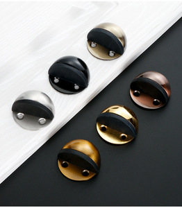 Butée de porte en acier inoxydable 304, butée de porte à ventouse au sol, tampon anti-collision pour portes en bois - Product Image 6