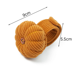 Portaoggetti da Polso a Forma di Zucca in Corduroy, Porta Aghi da Cucito, Cuscinetto Porta Aghi da Polso per Cucito a Mano Fai da Te, Quilting e Artigianato - Product Image 2