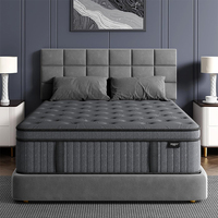 Matelas pleine grandeur OEM/ODM en mousse à mémoire de forme gel, ressorts ensachés individuels, écologique, doux, respirant, fermeté moyenne pour chambre à coucher