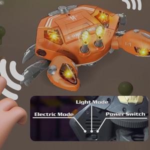 Cangrejo fugitivo eléctrico, cangrejo para gatear, juguete mecánico para caminar, sonido Musical eléctrico, luz y movimiento, juguete de cangrejo - Product Image 3