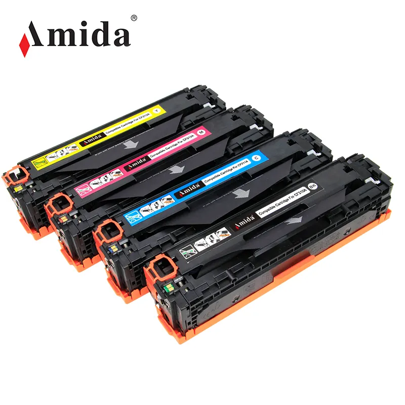Amida Compatibel Toner Voor Hp 125A 126A 130A 131A 201A 203A 304A 305A 410A Voor Kleur Toner Cartridges