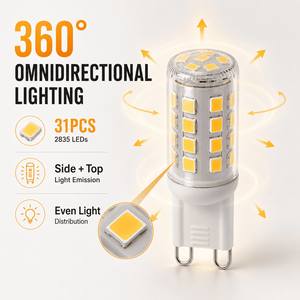 G9 LED <b>Bulb</b> SMD 3W 280-330LM 3000K Warm <b>White</b> 15000H CE ETL RoHS G16 <b>Bulb</b> OEM Factory for Home Indoor Lighting - Product Image 1