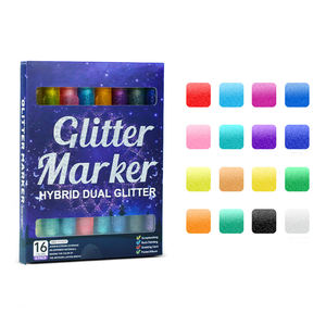 Spidol seni berkedip dua warna untuk buku harian siswa & gambar dapat ditumpuk tahan lama - Product Image 1