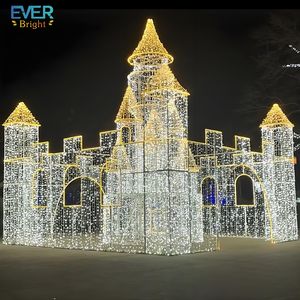 Escultura <span class=keywords><strong>de</strong></span> iluminación navideña para exteriores personalizada, túnel 3D, luz LED con motivo, entrada Artificial a la venta - Product Image 6