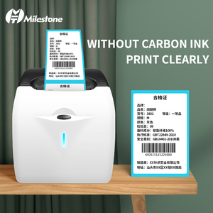 طابعة 4X6 Max عالية الكفاءة باللون الأسود أبيض USB للملصقات الصيدلية طابعات ملصقات Hipping بوق كبير أنيقة بالأبيض والأسود - Product Image 4