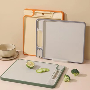 Multifunctional <b>Plastic</b> Cutting Board Non Slip Knife Sharpener Garlic Grater Double-Sided Chopping Board - Product Image 3
