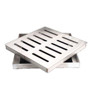 <span class=keywords><strong>Grille</strong></span> d'eau de pluie moderne personnalisée en acier inoxydable <span class=keywords><strong>D400</strong></span> couvercle de trou d'homme d'égout en fonte pour parc villa conforme à la Durable-EN124 - Product Image 5