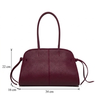 Sac Fourre-tout de Qualité Supérieure en Cuir Brillant, Sacs à Bandoulière d'Affaires Grande Capacité pour Femmes, Sacs à Main avec LOGO Personnalisé