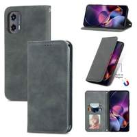 Dompet kulit Retro casing ponsel untuk Moto Stylus 5g/G Play 2024 dudukan penutup lipat PU, untuk Moto G04/G04S/G24 casing kartu kredit