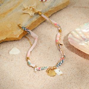 KITI Trendy plaj Charms kolye 18K altın kaplama paslanmaz çelik yaz tatil kolye takı kadınlar için - Product Image 6