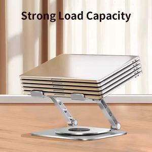 Adjustable Aluminum Alloy Laptop Stand with 360 Degree Rotating Feature Durable Metal Stand - Product Image 2