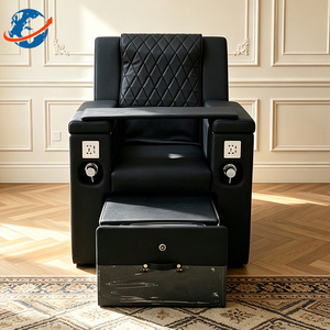 Poltrona Pedicure di Lusso con Schienale Regolabile, Vassoio Manicure, Vasca Piedi Senza Impianto Idraulico, Arredamento Professionale per Salone di Bellezza e Spa - Product Image 2