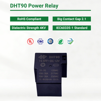 DHT90-1CSTF-DC12V T90 SLA JQX-15F CQC TUV RoHs 40A PCB Power Relay Peralatan Rumah Tangga Sistem Tenaga Rumah Pintar Sistem Fotovoltaik
