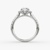 Bague de fiançailles en or massif 14K/18K avec diamant de laboratoire de 3 carats, taille marquise, trois pierres, pavé latéral, certifiée IGI CVD/HPHT, personnalisable