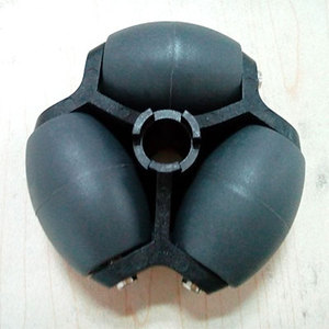 ล้อลูกปืนแบบมีร่องล้อ ด้านในเป็นรูหกเหลี่ยม ขนาด 11 มม. ด้านนอก 80 มม. แบบแถวเดียว ล้อออมนิแบบหกเหลี่ยม - Product Image 2