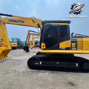 Excavatrice Komatsu PC160 de 16 tonnes, d'occasion, de marque japonaise, moteur Cummins, excavatrice sur chenilles, d'occasion, provenant du Japon. - Product Image 6