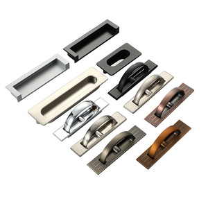 Vente directe d'usine poignée cachée bouton en aluminium pour porte coulissante <span class=keywords><strong>Invisible</strong></span> tiroir carré armoire porte meubles poignées boutons - Product Image 5
