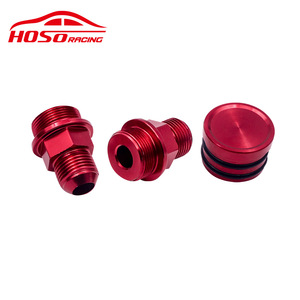 Soportes y Conectores de Motor HOSO RACING M28-10AN de Aleación de Aluminio Negro para Autos Modificados - Product Image 5