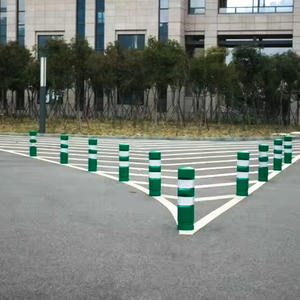 Poste delineador redondo PE, poste de advertencia de plástico, cono de tráfico de carretera flexible y poste de advertencia - Product Image 1