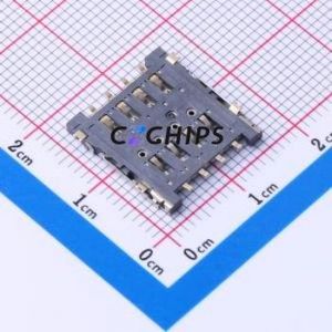 SMO-1620 SIM Card Connector SMD Connector Flip Cover Type Micro SIM Card Card Holder 1.5mm - Product Image 2