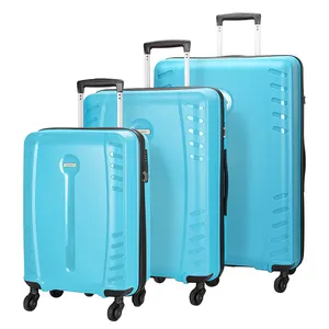 OMASKA Wholesale Valise 20" 24" 28" Inch 3 Pcs Spinner Wheels Lightweight PP Suitcase Set